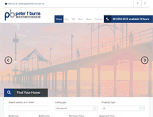 Tablet Screenshot of peterfburns.com.au